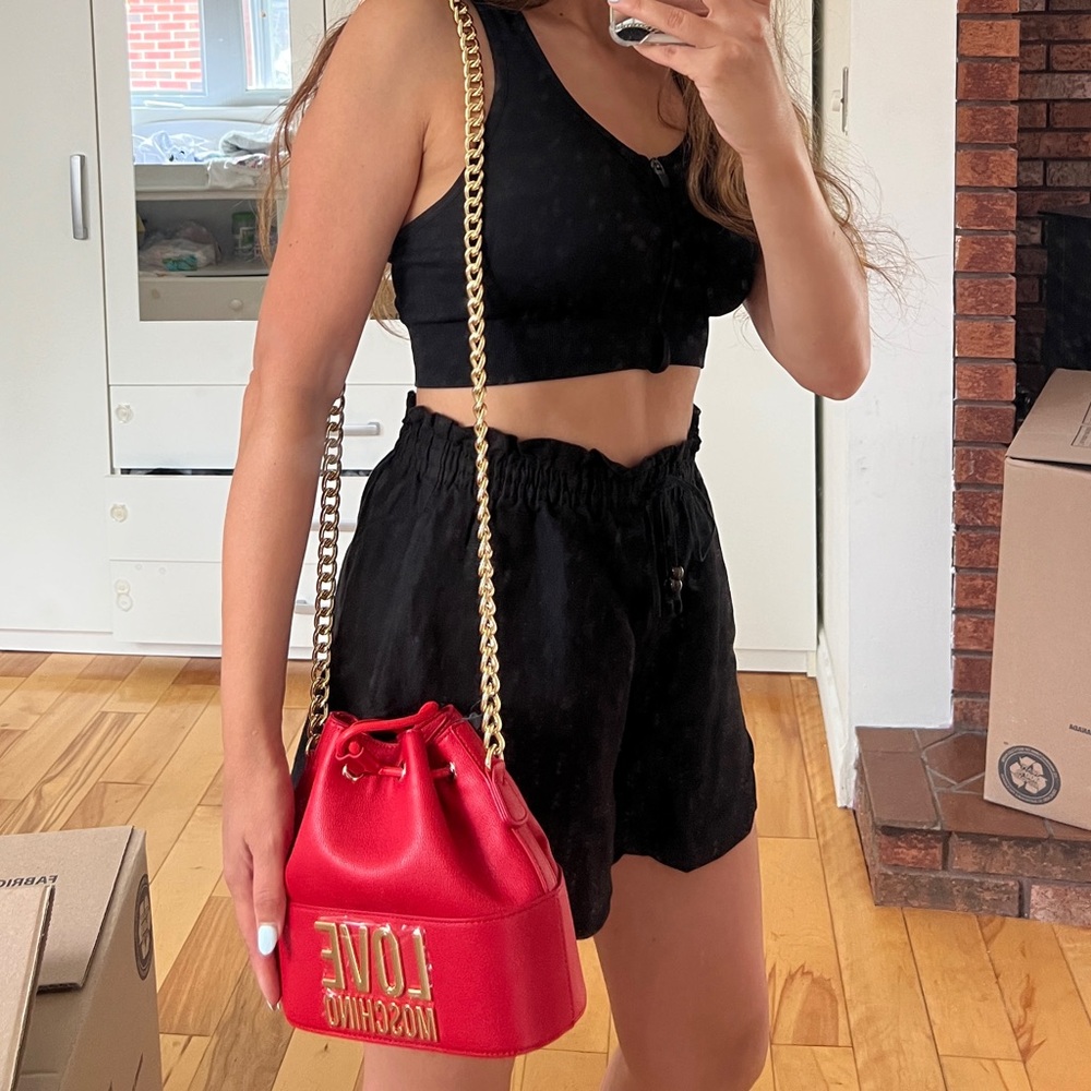 Love Moschino Red Bucket Bag